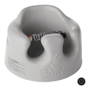Like new Bumbo Infant Floor Seat with Safety Buckle - Light Gray